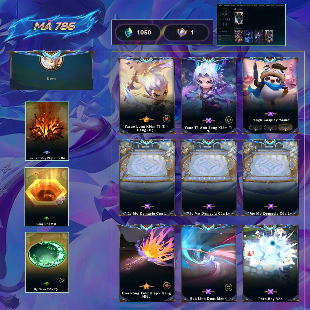 Tài khoản game: 786