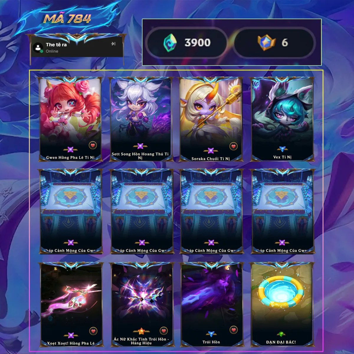 Tài khoản game: 784