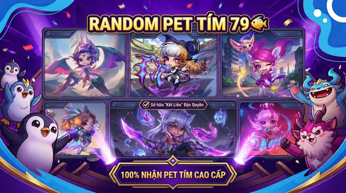 Tài khoản game: RANDOM PET TÍM OR SÀN TÍM